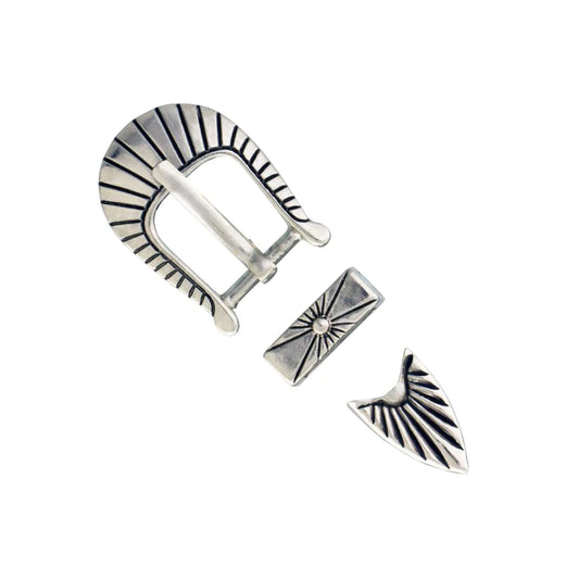 IVAN Southwest Buckle Set Nickel Plate 10mm (3 8") / Mollies New Zealand