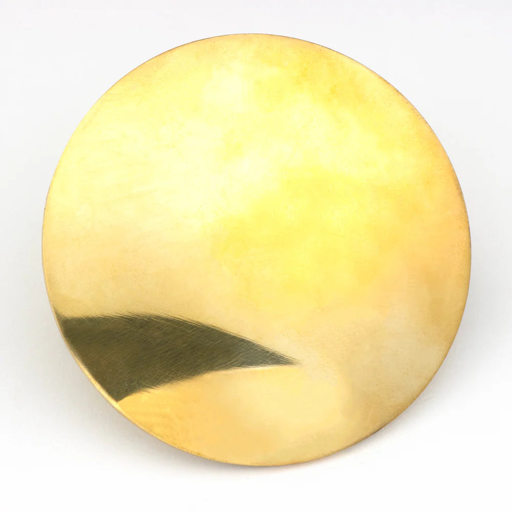 IVAN Smooth Solid Brass Concho Solid Brass 75mm (3") / Mollies New Zealand