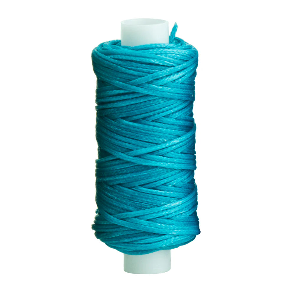 IVAN Waxed Polyester Thread Turquoise 1.0mm 22.8m / Mollies New Zealand
