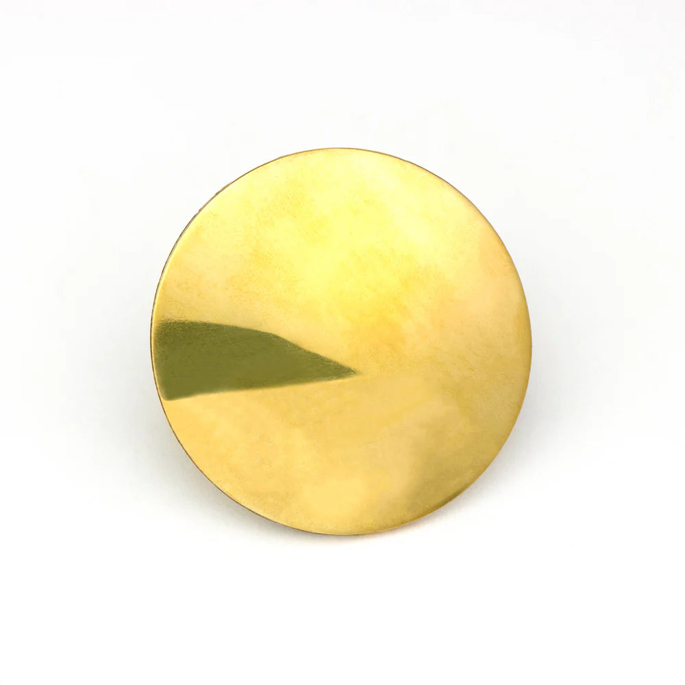 IVAN Smooth Solid Brass Concho Solid Brass 50mm (2") / Mollies New Zealand