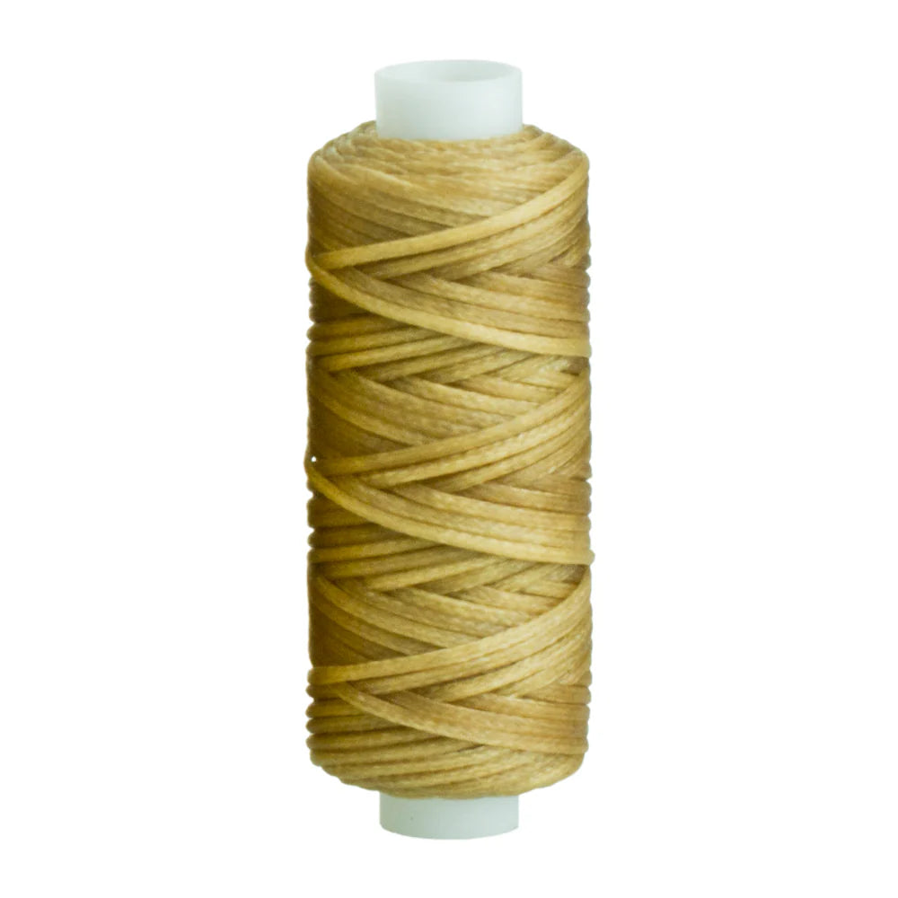 IVAN Waxed Polyester Thread Beige 1.0mm 22.8m / Mollies New Zealand