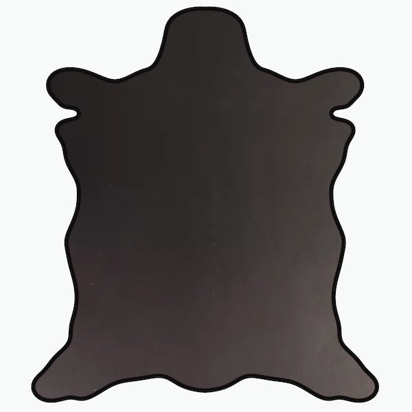 LEATHER Veg Tanned Barletta Italian / Double Shoulder Matte Black 8-9oz / Mollies New Zealand