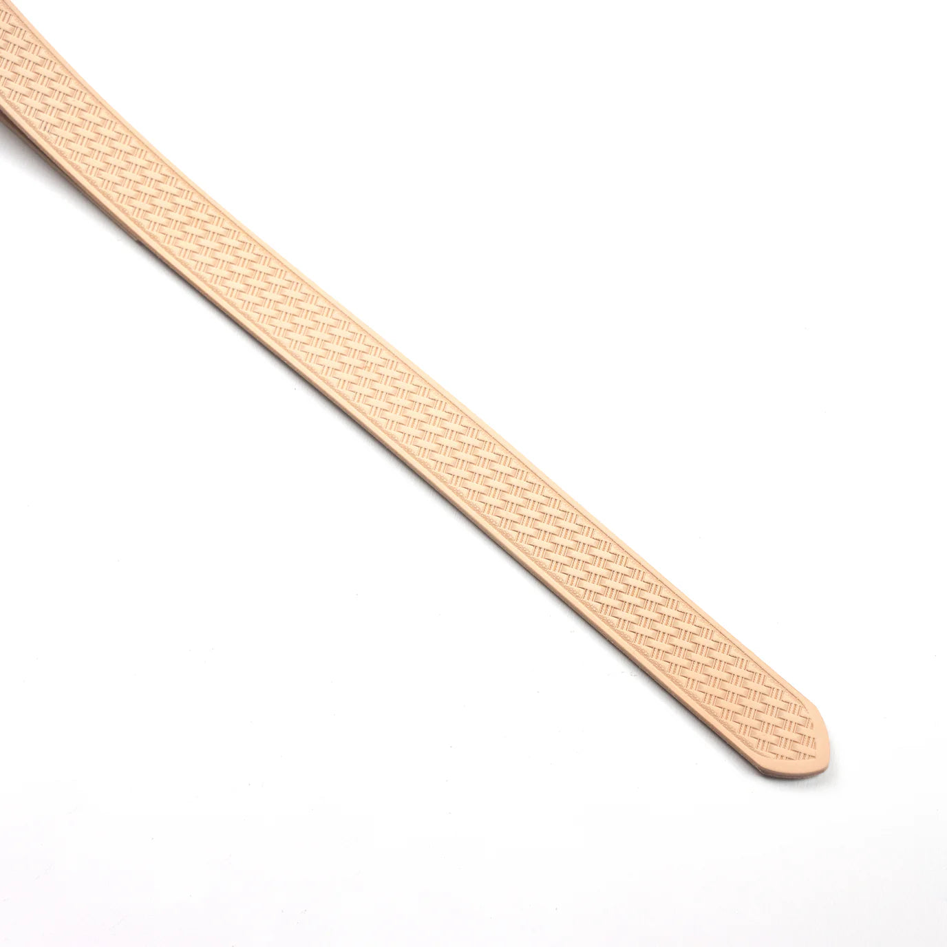 LEATHER Veg Tan Embossed Belt Blanks Angle Basketweave 38mm x 135cm 9-10oz / Mollies New Zealand