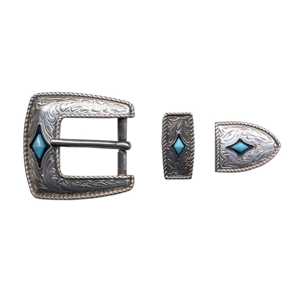 IVAN Prairie Dust Buckle Set Silver Plate 25mm (1") 3PK / Mollies New Zealand