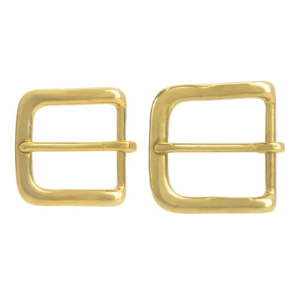 IVAN Amos Solid Brass End Bar Buckle / Mollies New Zealand