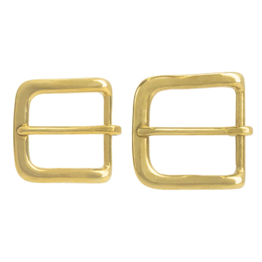 IVAN Amos Solid Brass End Bar Buckle / Mollies New Zealand