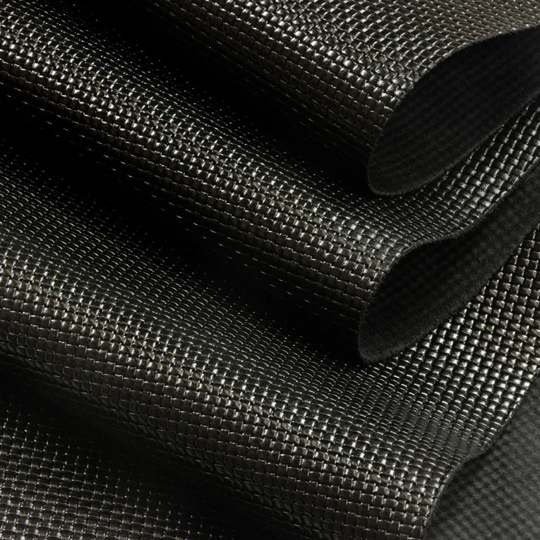 LEATHER Basketweave Embossed Chrome Tan / Side Black 4-5oz / Mollies New Zealand