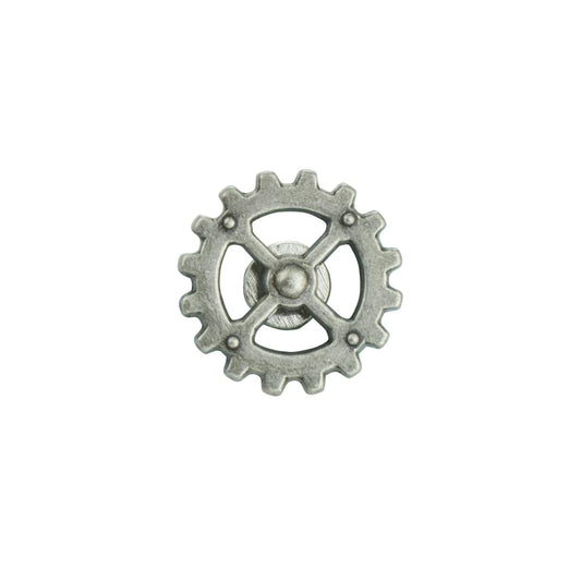 IVAN Sprocket Gear Concho Antique Nickel 25mm (1") / Mollies New Zealand