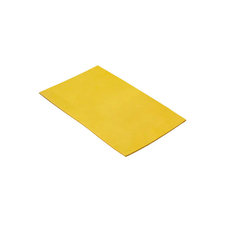 LEATHER Veg Tanned Novara Dyed / Panel A5 Yellow 5-6oz / Mollies New Zealand