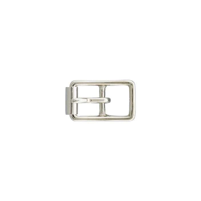 IVAN Solid Brass Center Bar Roller Buckles Solid Brass Nickel Plate 12mm (1 2") / Mollies New Zealand