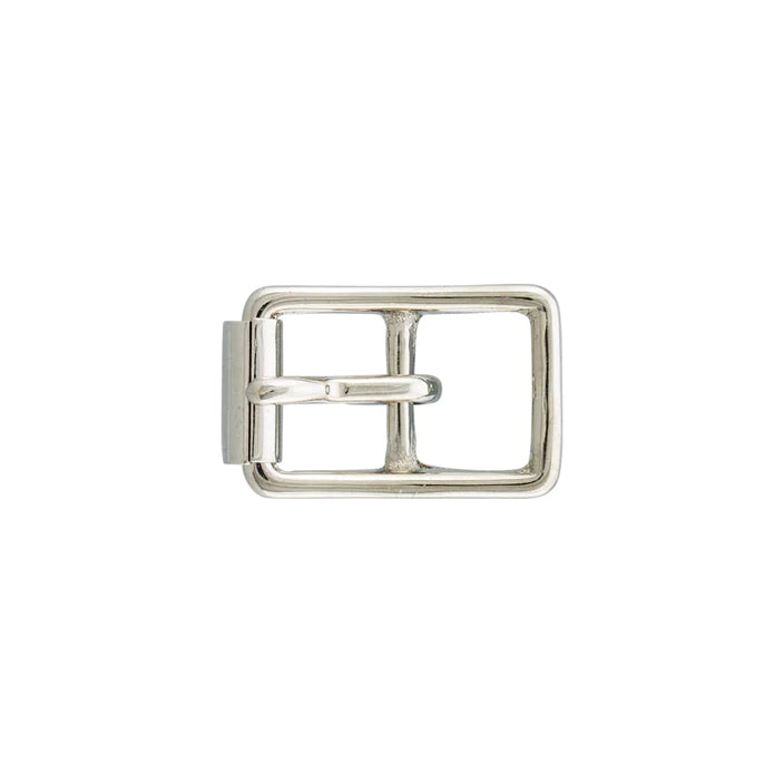 IVAN Solid Brass Center Bar Roller Buckles Solid Brass Nickel Plate 15mm (5 8") / Mollies New Zealand
