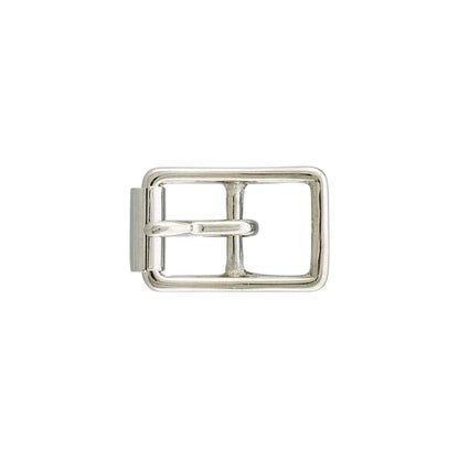 IVAN Solid Brass Center Bar Roller Buckles Solid Brass Nickel Plate 15mm (5 8") / Mollies New Zealand