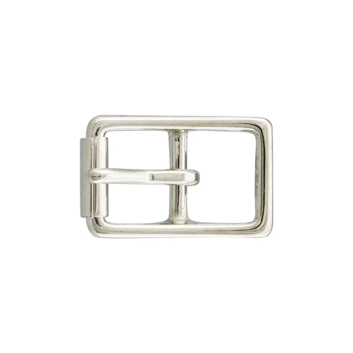 IVAN Solid Brass Center Bar Roller Buckles Solid Brass Nickel Plate 20mm (3 4") / Mollies New Zealand