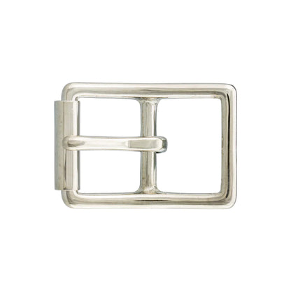 IVAN Solid Brass Center Bar Roller Buckles Solid Brass Nickel Plate 25mm (1") / Mollies New Zealand