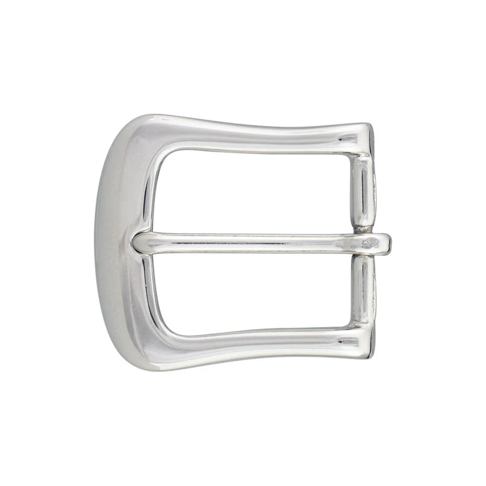 IVAN Cassidy Solid Brass End Bar Buckle Solid Brass Nickel Plate 32mm (1-1 4") / Mollies New Zealand