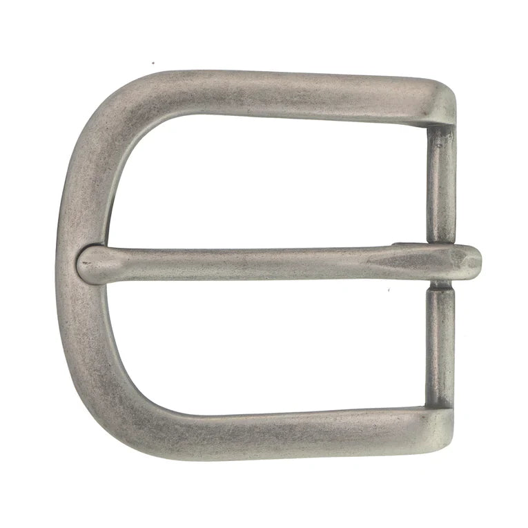 IVAN Utica End Bar Buckle Antique Nickel 38mm (1-1 2") / Mollies New Zealand