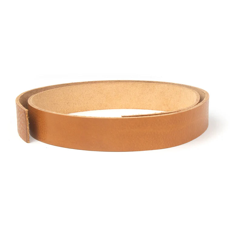 LEATHER Veg Tan Barletta Italian Strip British Tan 38mm x 120cm 8-9oz / Mollies New Zealand