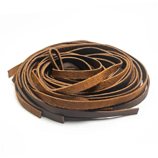 MAKERAID Grizzly Leather Lacing 12mm 12 Pack Brown / Mollies New Zealand