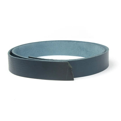 LEATHER Veg Tan Barletta Italian Strip Blue 38mm x 120cm 8-9oz / Mollies New Zealand