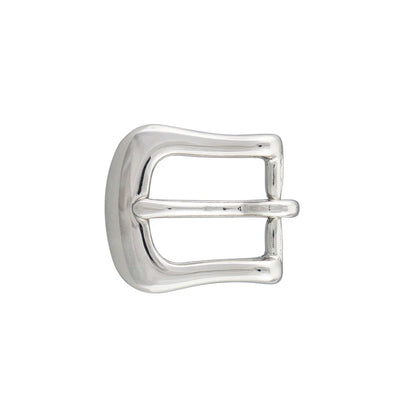 IVAN Cassidy Solid Brass End Bar Buckle Solid Brass Nickel Plate 19mm (3 4") / Mollies New Zealand