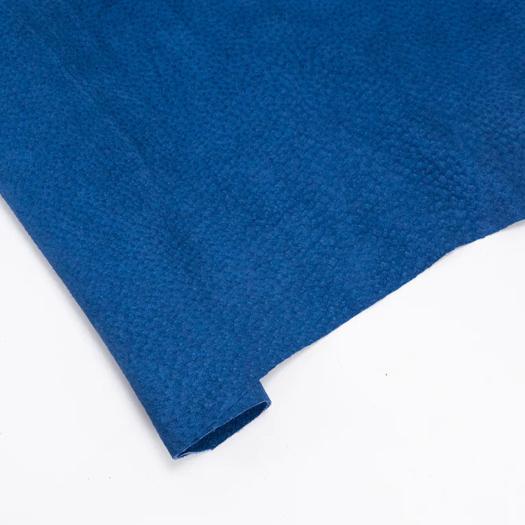 SUEDE Soft Pigskin Splits / Whole Hide Blue 2-3oz / Mollies New Zealand