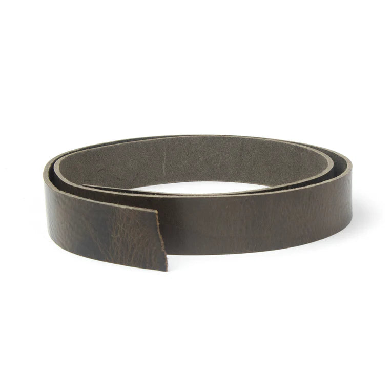 LEATHER Veg Tan Barletta Italian Strip Dark Brown 38mm x 120cm 8-9oz / Mollies New Zealand