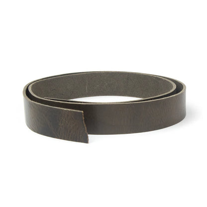 LEATHER Veg Tan Barletta Italian Strip Dark Brown 38mm x 120cm 8-9oz / Mollies New Zealand