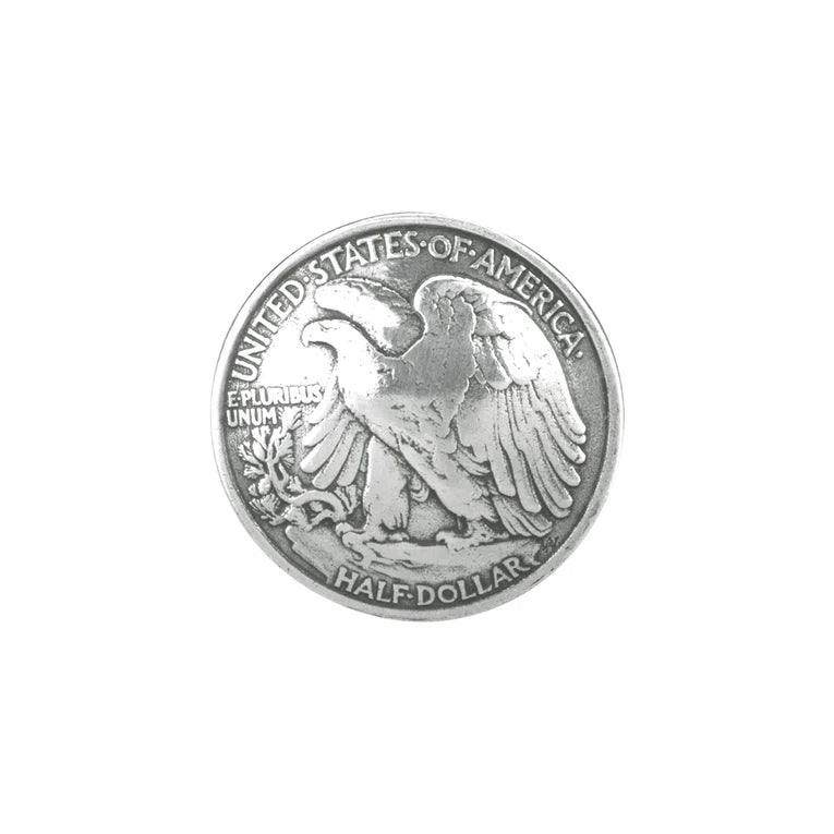 IVAN Dollar Concho Eagle Antique Silver 30mm (1-1 4") / Mollies New Zealand