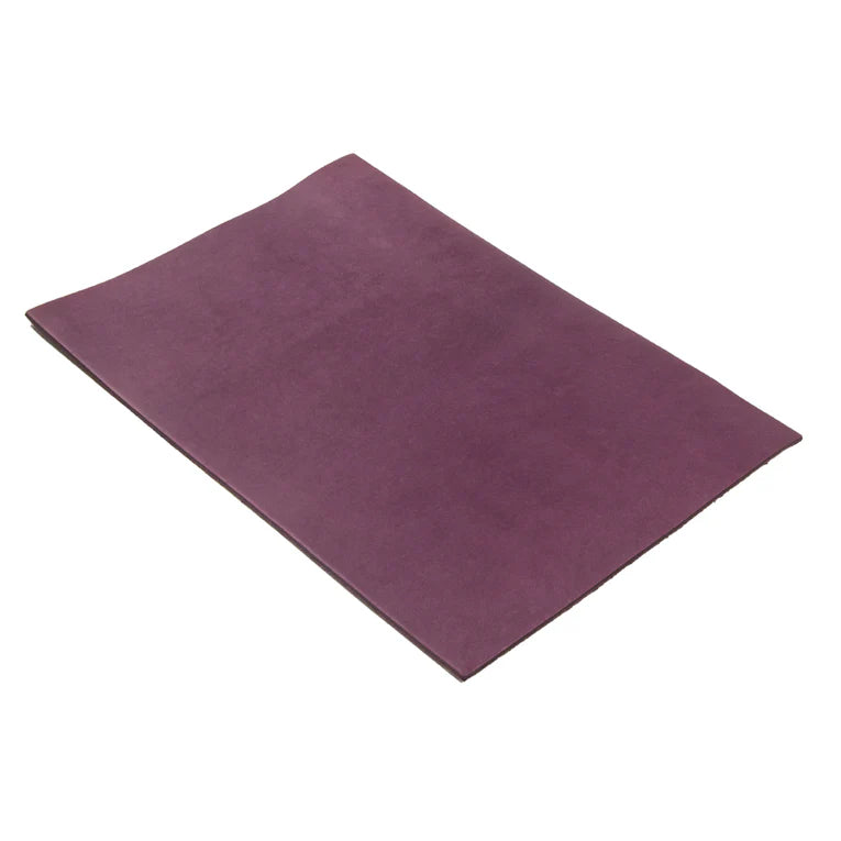 LEATHER Veg Tanned Novara Dyed / Panel A4 Purple 5-6oz / Mollies New Zealand