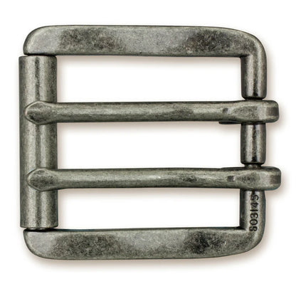 IVAN 2 Prong End Bar Roller Buckle Antique Nickel 38mm (1-1 2") / Mollies New Zealand