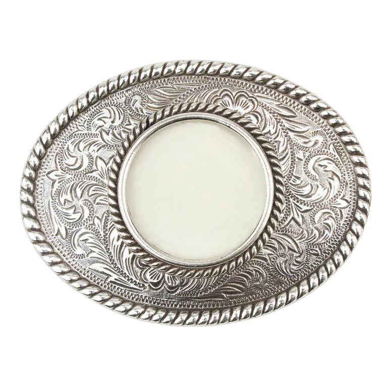 IVAN Coin Bezel Trophy Buckle Antique Silver 38mm (1-1 2") / Mollies New Zealand