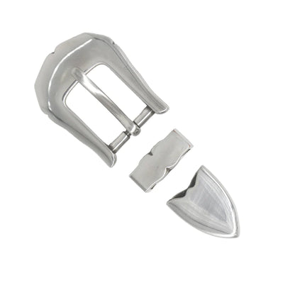 IVAN Scalloped Buckle Set Antique Silver 20mm (3 4") / Mollies New Zealand