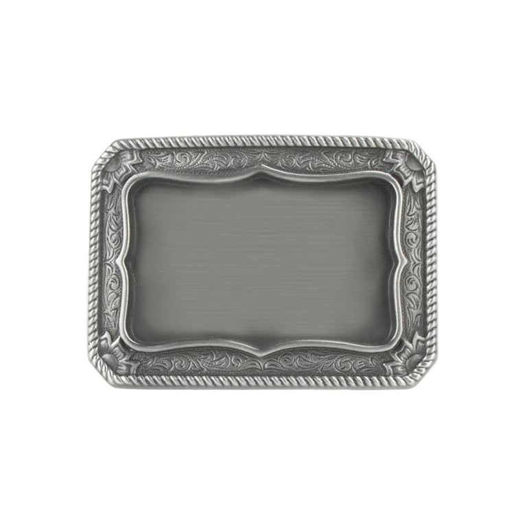 IVAN Western Frame Trophy Buckle Antique Tin 38mm (1-1 2") / Mollies New Zealand