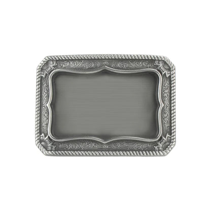 IVAN Western Frame Trophy Buckle Antique Tin 38mm (1-1 2") / Mollies New Zealand