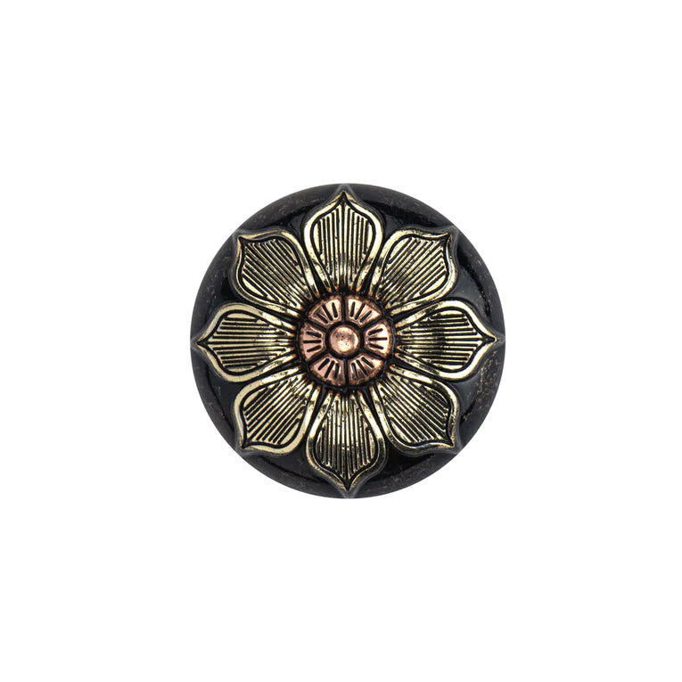 IVAN Magnolia Concho Antique Brass Antique Copper 32mm (1-1 4") / Mollies New Zealand