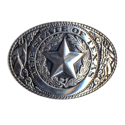 IVAN Texas Star Trophy Buckle Nickel Plate 38mm (1-1 2") / Mollies New Zealand
