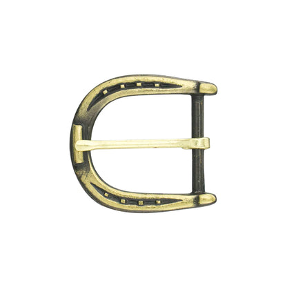 IVAN Stirrup End Bar Buckle Antique Brass 25mm (1") / Mollies New Zealand