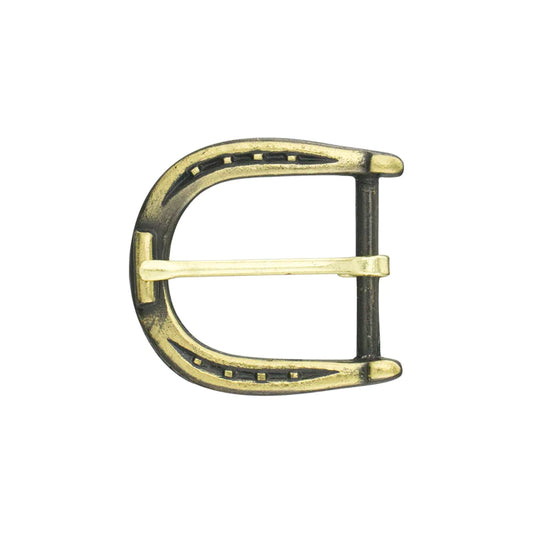 IVAN Stirrup End Bar Buckle Antique Brass 25mm (1") / Mollies New Zealand