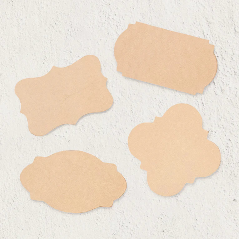 LEATHER Veg Tan Plaque / Mollies New Zealand