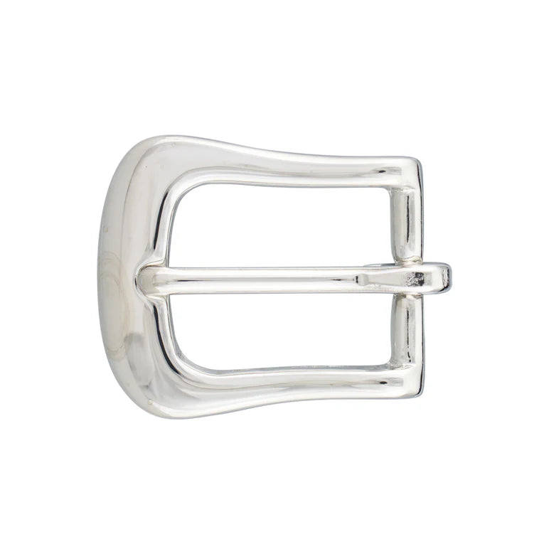 IVAN Cassidy Solid Brass End Bar Buckle Solid Brass Nickel Plate 25mm (1") / Mollies New Zealand