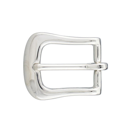 IVAN Cassidy Solid Brass End Bar Buckle Solid Brass Nickel Plate 25mm (1") / Mollies New Zealand