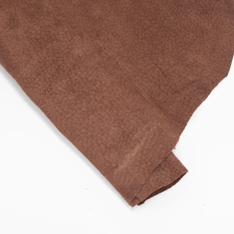 SUEDE Soft Pigskin Splits / Whole Hide Brown 2-3oz / Mollies New Zealand