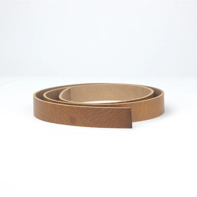 LEATHER Veg Tan Barletta Italian Strip Tan 32mm x 120cm 8-9oz / Mollies New Zealand