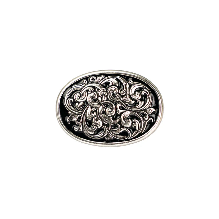 IVAN Reno Oval Concho Antique Silver 48mm (1-7 8") / Mollies New Zealand