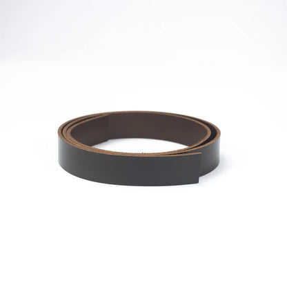 LEATHER Veg Tan Bridle Buffalo Strips Brown 32mm x 127cm 8-9oz / Mollies New Zealand