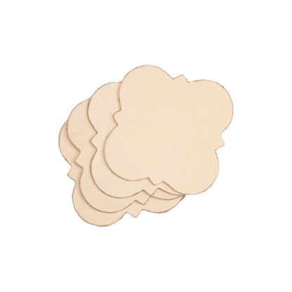 LEATHER Veg Tan Plaque 4PK 4-5oz Square Bracket / Mollies New Zealand