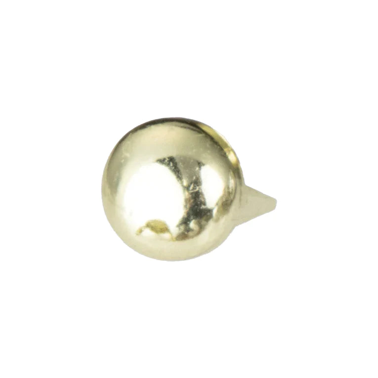 IVAN Decorative Spots Round Brass Plate 10mm (3 8") 100 Pack / Mollies New Zealand