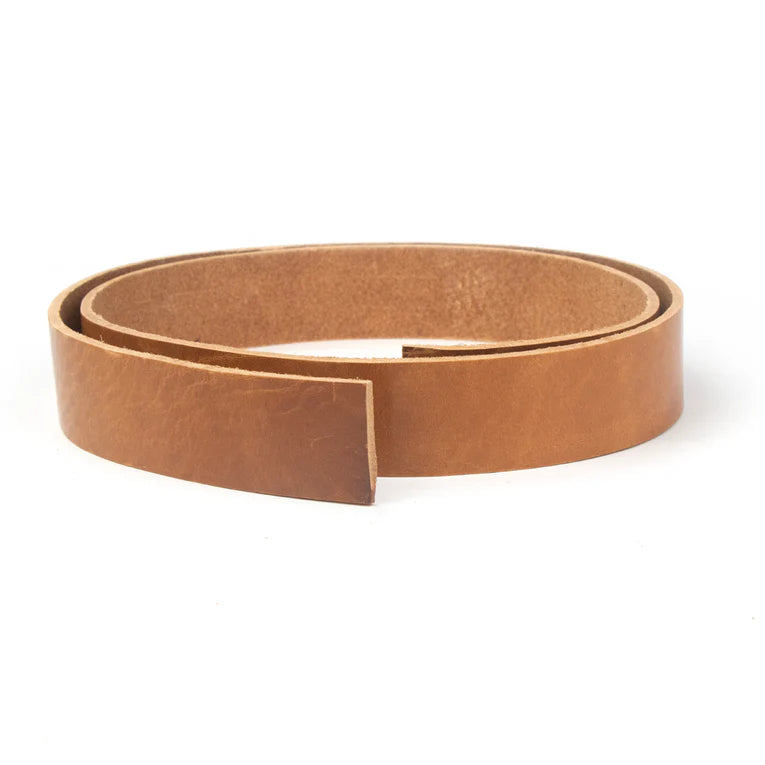 LEATHER Veg Tan Barletta Italian Strip Tan 38mm x 120cm 8-9oz / Mollies New Zealand