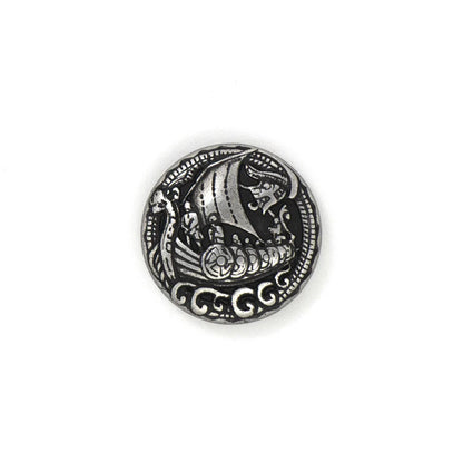 IVAN Drakkar Concho Antique Nickel 25mm (1") / Mollies New Zealand