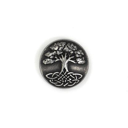 IVAN Tree of Life Concho Antique Nickel 25mm (1") / Mollies New Zealand